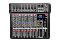 DIGIMORE Professional 8 Channel Mixer | 8 XLR + 6.35MM Input Ports | USB MP3 & BT Support | 48V Phantom Power | Delay & Repeat FX | Stereo Output | Stereo Control Room, Headphone, Aux, EFF Outs D-260