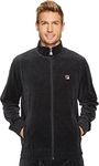 Fila Men's Velour Jacket, Black Heather, S