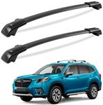 FengYu Roof Rack Cross Bars 260lbs Compatible with Subaru Forester 2014-2024 (with Raised Rails), Heavy Duty Aluminum Lockable Roof Rails Crossbars Rooftop Cargo Bars Black Luggage Racks Carrier