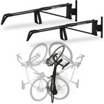 StoreYourBoard SwivelStow Road & Gravel Bike Storage 2 Pack - Heavy Duty Bike Hanger, No-Lift Bike Wall Mount for Garage Bike Storage, Holds 31.8 kg, Patent Pending