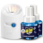 All Out Ultra Mosquito Repellant Combi Pack (Machine + Pack Of 2 Refills) | Kills Dengue Mosquitoes, Liquid