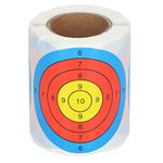 3 Inches Self Adhesive Target Stickers, 200 Sheets Shooting Splatter Target Stickers Roll Portable Bright Color Adhesive Target Paper for Archery Training