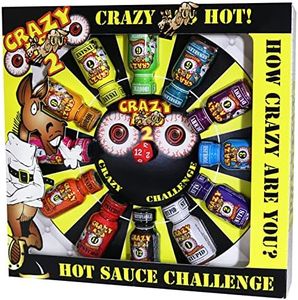 Crazy Hot Sauce Gift Set - Gourmet Challenge Dice Game (22 ml (Pack of 1))