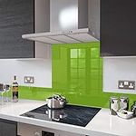 Glass Splashbacks Lime Green - Made by Premier Range in 40cm Wide x 90cm High