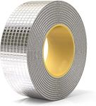 R RUNILEX Butyl Adhesive Waterproof Tape Leak Repair Aluminum Seal Rubber Tape for Roof Leak, Surface Crack, Window Sill Gap, Pipe Rupture, Boat Sealing (5 CM x 5 Meter)
