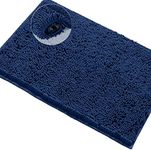 Blue Bathroom Rugs -Extra-Soft Plush Bath Mat Shower Bathroom Rug,1'' Chenille Microfiber Material, Super Absorbent Shaggy Bath Rug. Machine Wash & Dry (20 x 30, Blue)