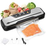 Toprime Vacuum Sealer Machine VS6612, 80kPa Powerful Food Sealer Built-in Cutter with Sealing Bag and Hose, Vacuum Air Sealing System for Seal a Meal and Sous Vide