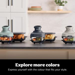Ninja CRISPi 3.8L Portable Air Fryer – 4-in-1, Compact, 2 Glass Containers