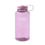 Nalgene Sustain Tritan BPA-Free Water Bottle Made with Material Derived from 50% Plastic Waste, 32 OZ, Wide Mouth, Cherry Blossom
