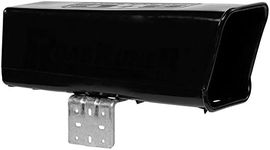 Plastic Newspaper Delivery Tube Box Receptacle & Mounting Bracket, Black