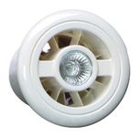 Vent-Axia 188610 "Luminaire H Extractor Fan with Humidistat/Timer. Ideal for Zone 1 use, 44 W, 24 V