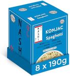 Nashi Shirataki Konjac Moyu Spaghetti (8×190g) - Keto Friendly Food, Glucomannan Premium Recipe for Odour free Taste, Suitable for Vegan, Fat free & Low in Calorie Diet | Ready to Eat