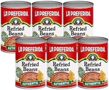 La Preferida Authentic Refried Pinto Beans – Homemade taste of traditional creamy frijoles refritos. 4 simple ingredient, 16 oz (Pack of 6)