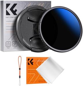 K&F Concept 72mm ND2-ND400 Lens Filter Ultra Slim with Lens Cap Cleaning Cloth Optical Glass 18 Multi-Layer Coatings Camera Lens ND Filter (K-Series)