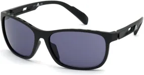 adidas SP0014 02A 62MM Matte Black/Smoke Lense Kolor Up (TM) Square Sunglasses for Men + BUNDLE With Designer iWear Kit