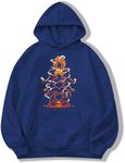 ABSOLUTE DEFENSE Men's Cotton Blend Hooded Neck Jacket (ALPHA_FourGoku_Hood_Blue_S)