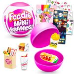 Surprise Foodie Mini Brands Series 1 Mystery Set - Surprise Mini Food Mystery Bundle with Tattoos, Stickers, and More | Collectible Food Toys