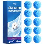 Jevvu Shoe Deodorizer Balls, 10 Pack Odor Eliminator for Shoes, Sneakers, Boots, Gym Bags and Lockers(Linen Fresh)