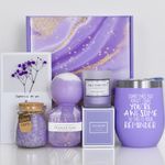 MuatCtarom Gifts for Women, Mom, Wife, Girlfriend, Sister, Her - Happy Birthday, Christmas, Valentine's Day, Mothers Day Gifts -Lavender Spa Gift Basket Set