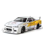 SR TOYS 1:24 Nissan Skyline GTR-R34 S15 Diecast Model Metal Pull Back Toy car for Kids (Multicolor, Pack of: 1)