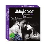 Manforce Extra Dotted Black Grapes Flavoured Condom (Set Of 4 40S)