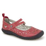 JBU by Jambu Women's Bellerose Encore Mary Jane Flat, Red, 11