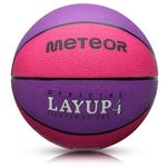 meteor Basketball Ball Layup Size 4 3 1 Youth Ideal for Children Hands 2-10 Years Ideal Mini Basketball for Training Soft Kids Outdoor