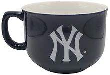 Boelter Brands Licensed MLB Giant Oversized 32oz Bowl Mug (New York Yankees)