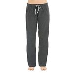 U2SKIIN Pajama Pants for Women Soft, 100% Cotton Comfortable Womens Lounge Sleep Pj Bottoms for Women(Dark Grey Mel., M)