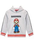 Super Mario Hoodie | Mario Boys Pullover Hoodie | Boys Hoodies | Size 5 Grey