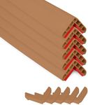 Rubber Bond Wall Corner Guard Edge Protector, 1x1x36 inch Baby Proofing Corner Guards | Self-Adhesive Furniture Edge Strips for Home & Office (5 Pack, Brown)