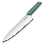 Victorinox Swiss Modern Stainless Steel Carving Knife, for Chefs & Home Use, 25 cm Sage, Swiss Made (6.9016.2543B)