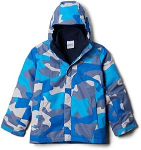 Columbia Youth Boys Bugaboo II Fleece Interchange Jacket, Compass Blue Mod Camo, X-Large