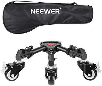 NEEWER Photography Tripod Dolly, Heavy Duty 50lbs Capacity Tripod Wheels with 3 inch Rubber Wheels, Adjustable Leg Mount and Carry Bag for Canon Nikon Sony DSLR Cameras Camcorder Photo Video Lighting