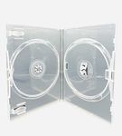 50 x Dragon Trading Amaray Double Clear CD DVD Blu Ray Disc Case (Holds 2 Discs Of Any Format Face on Face) Case Has 14mm Spine And Outer Sleeve For Inserting Artwork Inlay.