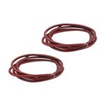 72" /183cm Leather Belt Antique Treadle Parts + Hook For Singer Sewing Machine (2PCS)