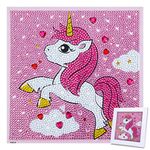 MWOOT 5D Diamond Art Painting by Number Kit,DIY Full Drill Diamond Dots Cross Stitch Beginners Art Crafts Kits, Gift for Home Wall Decor(20x20CM),Unicorn