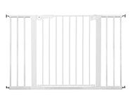 Baby Dan Premier Pressure Fixed Door/Stair Gate, White, 44-47 Inch