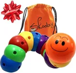 Skoolzy Rainbow Caterpillar Building Toy - Build Fine Motor Skills Color Sorting ADHD Anxiety Fidget Learning Toys to Relieve Stress for Toddlers Kids & Adults Gift for Children, Boy & Girl