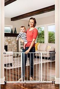 Regalo Easy Open 50 Inch Wide Baby Gate, Pressure Mount with 2 Included Extension Kits, 11 Pounds