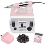 Makartt Nail Drill Portable Electric Nail File Machine Geneviere E File Pink JD700 Professional 30000RPM Manicure Drill for Acrylic Nails Poly Nail Gel Polish Beauty Gift