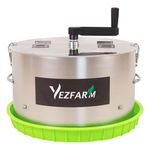 YEZFARM 16 Inch Bud Leaf Bowl Trimmer Machine,Wet Dry Hydroponic Cutting Machine,Stranded Flower Rotary Cut for Hydroponic Plant Bud and Flower,Sharp Stainless Steel Blade, Silver