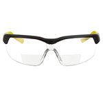 voltX GT ADJUSTABLE (2020 model) Bifocal Reading Safety Glasses (Clear Lens +2.5), UKCA & CE EN166FT Certified, Anti fog coated, UV400 Lens, Scratch resistant, Tilt and length adjustable earstems.