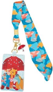 LOUNGEFLY Disney Winnie The Pooh and Friends Rainy Day Lanyard