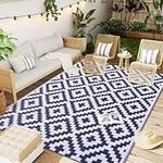 OLANLY Waterproof Outdoor Rug 5x8 f