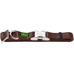 Hunter - Collar Vario Basic resealable aluminum M brown neck 40-55 cm