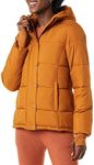 Amazon Essentials Women's Heavyweight Long-Sleeve Hooded Puffer Coat (Available in Plus Size), Tan, 6X