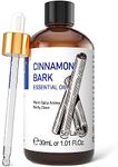 HIQILI Cinnamon Essential Oil for Spary, Diffuser, Garden and Kitchen - 100% Pure Natural - Indoor and Outdoor, 1.01 Fl Oz