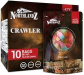 NORTHLANDZ Freeze Dried CRAWLER CANDY | Sweet & Sour Gummy Candy with a Crunch | 1oz/each 10-Pack | Intense Fruit Flavors | Unique Freeze-Dried Snack Treat
