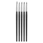 Fdit 5Pcs Clay Sculpting Tool Set Modeling Clay Silicone Sculpting Tool Soft Pottery Clay Tool for Polymer Modelling Sharper Art Supplies